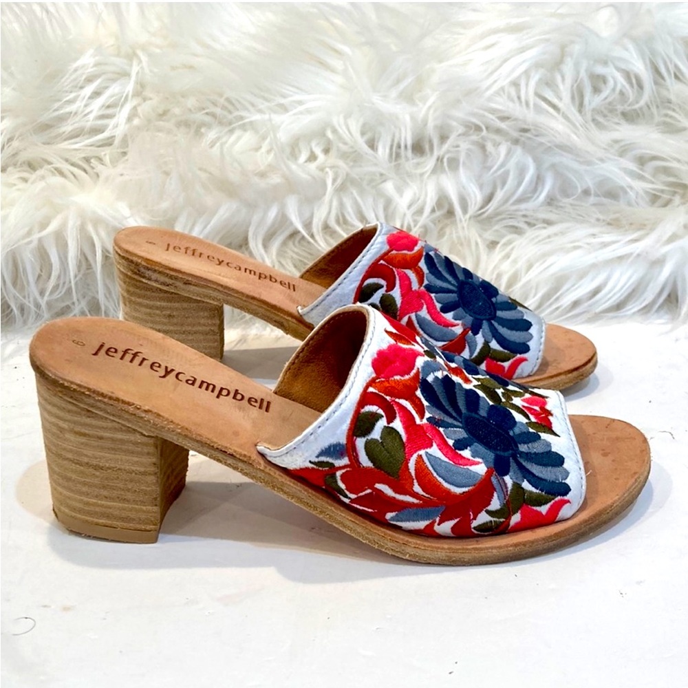 Jeffrey Campbell heel mules
